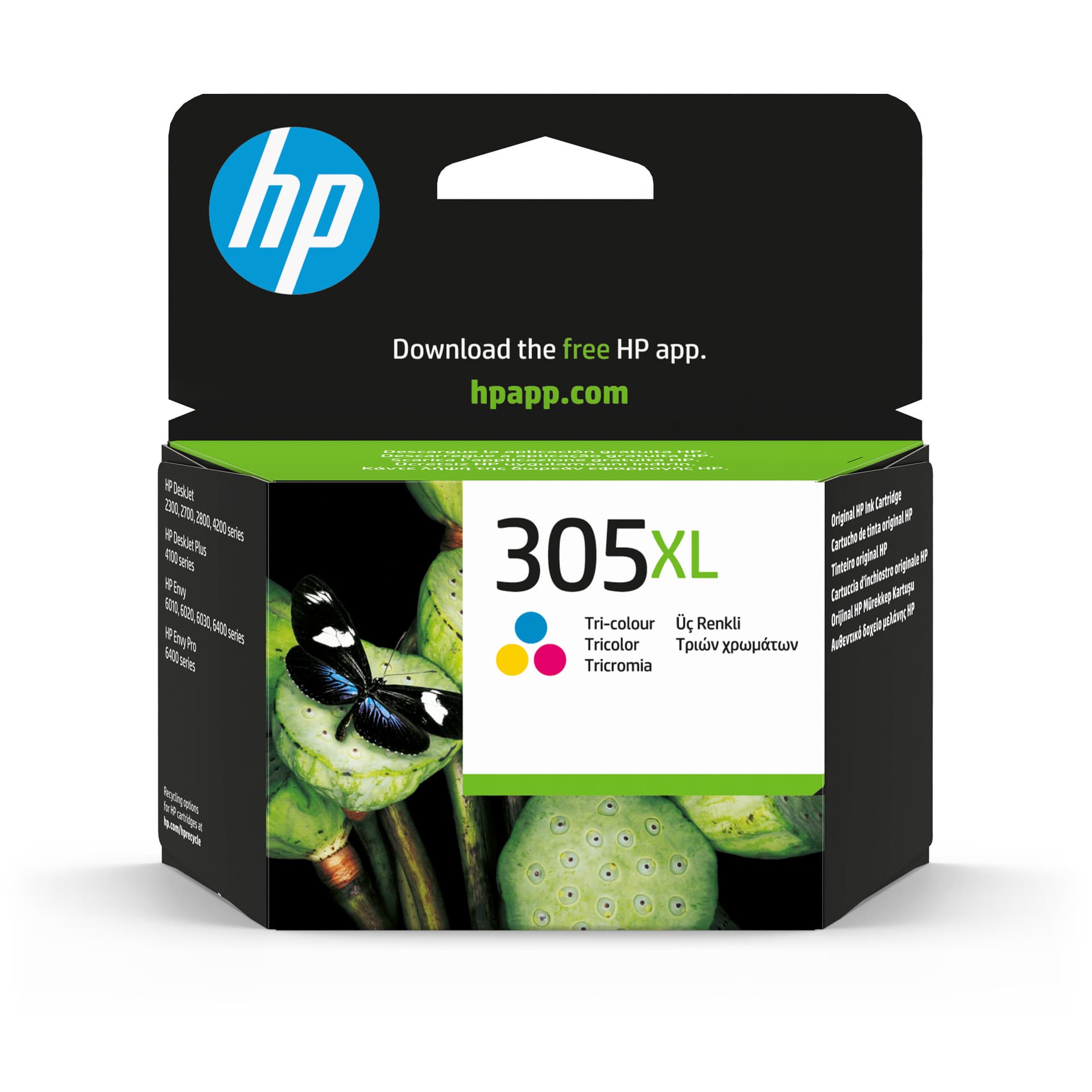 HP Tinteiro Original 305XL Tricolor de elevado rendimento, miniatura 1