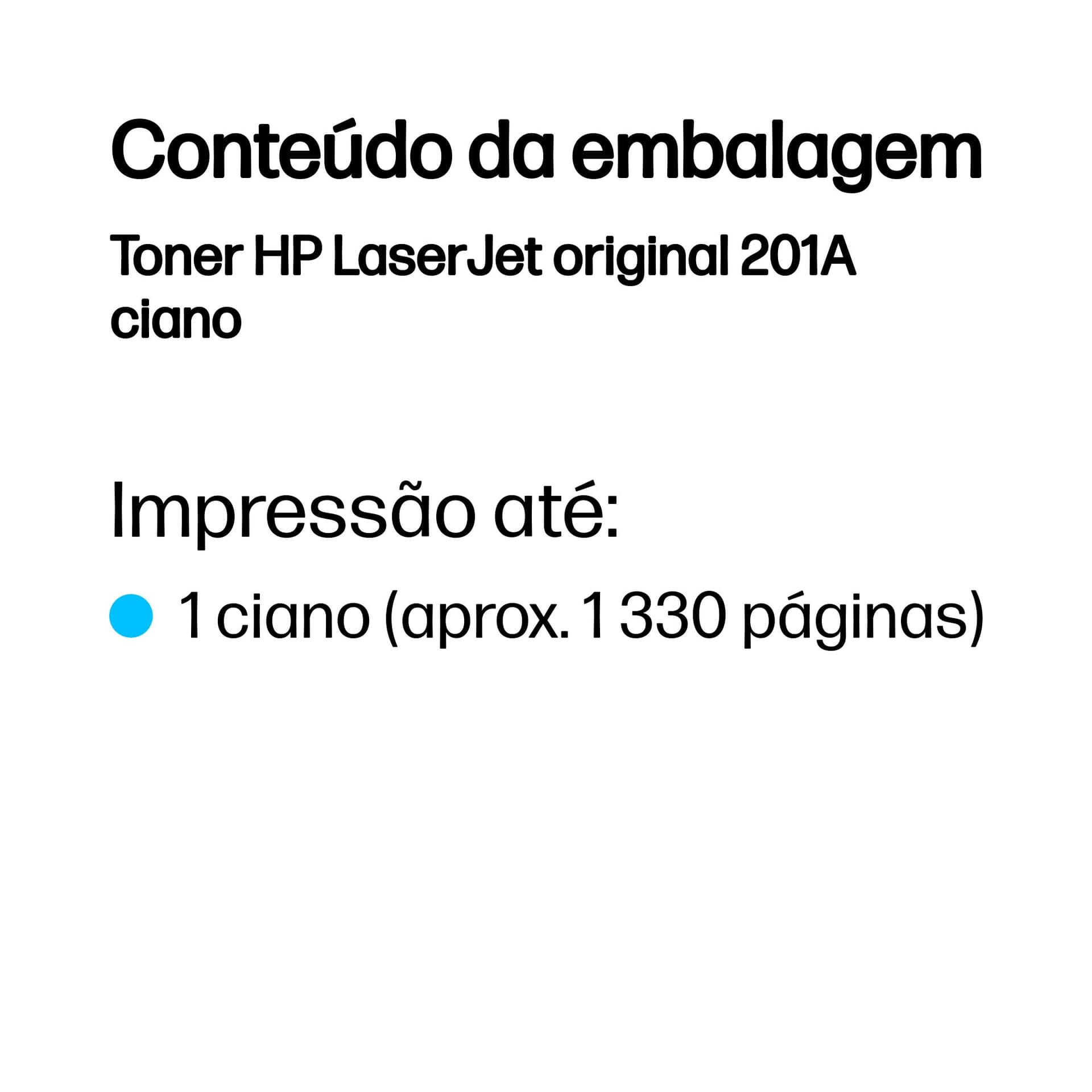 HP Toner LaserJet original 201A ciano, miniatura 3
