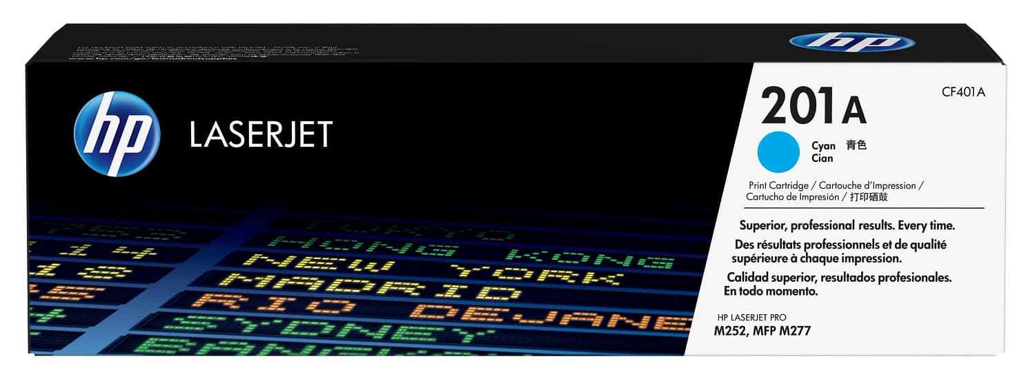 HP Toner LaserJet original 201A ciano, miniatura 4