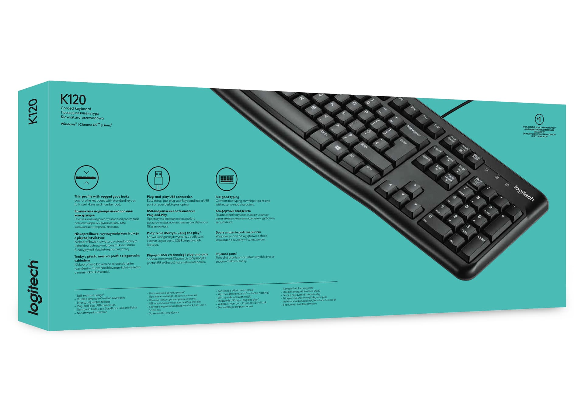 Logitech Keyboard K120 for Business — miniatura 6