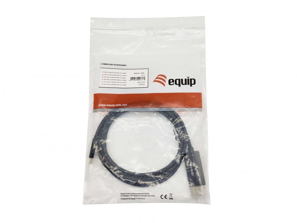 EQUIP CABO USB-C TO DISPLAYPORT M/M 4K/60HZ ABS SHELL 2.0MT — miniatura 4