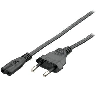 EQUIP CABO DE ALIMENTACAO IEC C7 EUROPLUG 2.5A 1.80M PRETO — miniatura 2