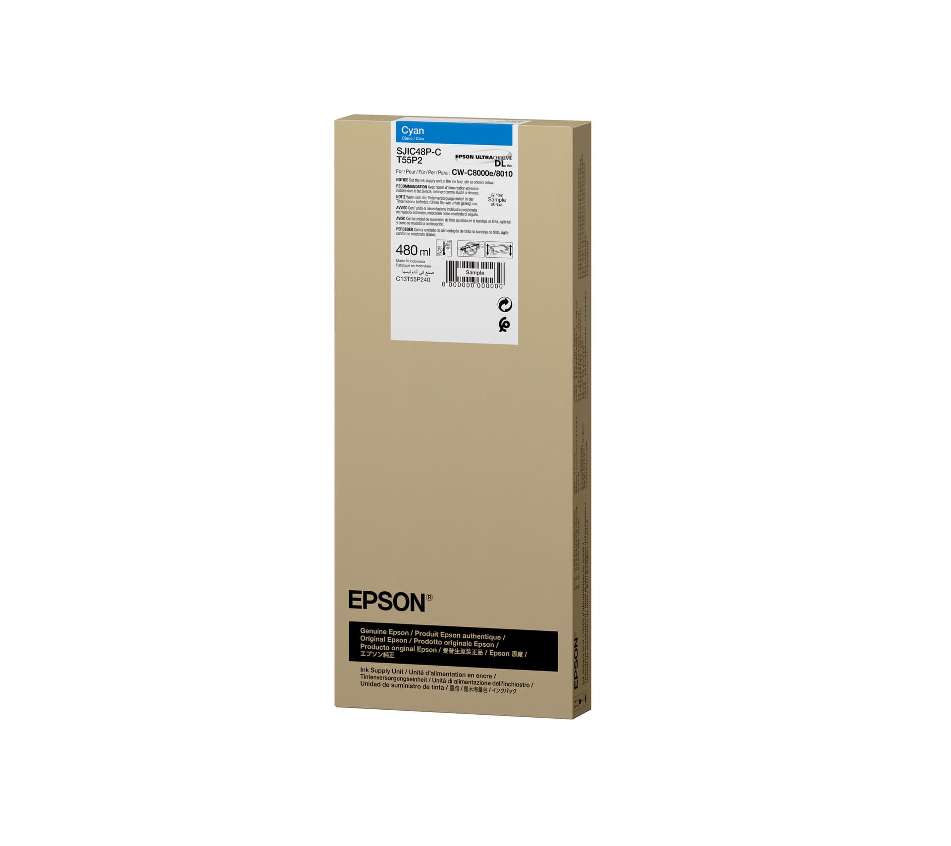 Epson SJIC48P-C Cyan ink cartridge for ColorWorks C8000e — miniatura 2