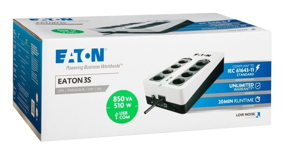 EATON UPS 3S 850VA 510W 8 TOMADAS CA   #PROMO# — miniatura 3