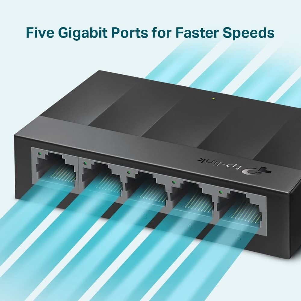 TP-LINK SWITCH LITEWAVE 5-PORT GIGABIT DESKTOP — miniatura 2