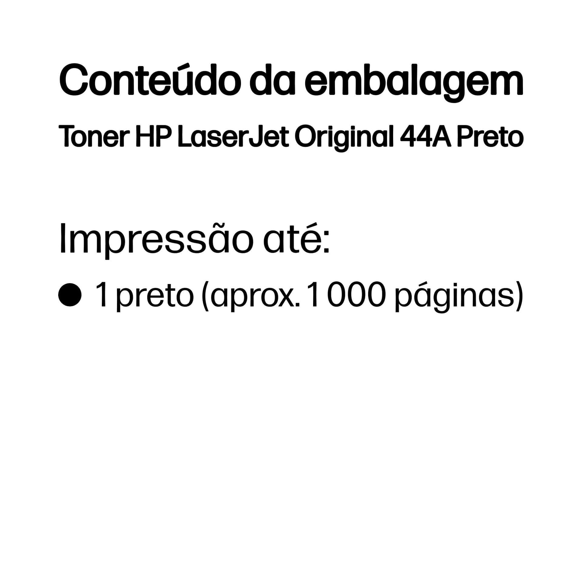 HP Toner LaserJet Original 44A Preto — miniatura 2