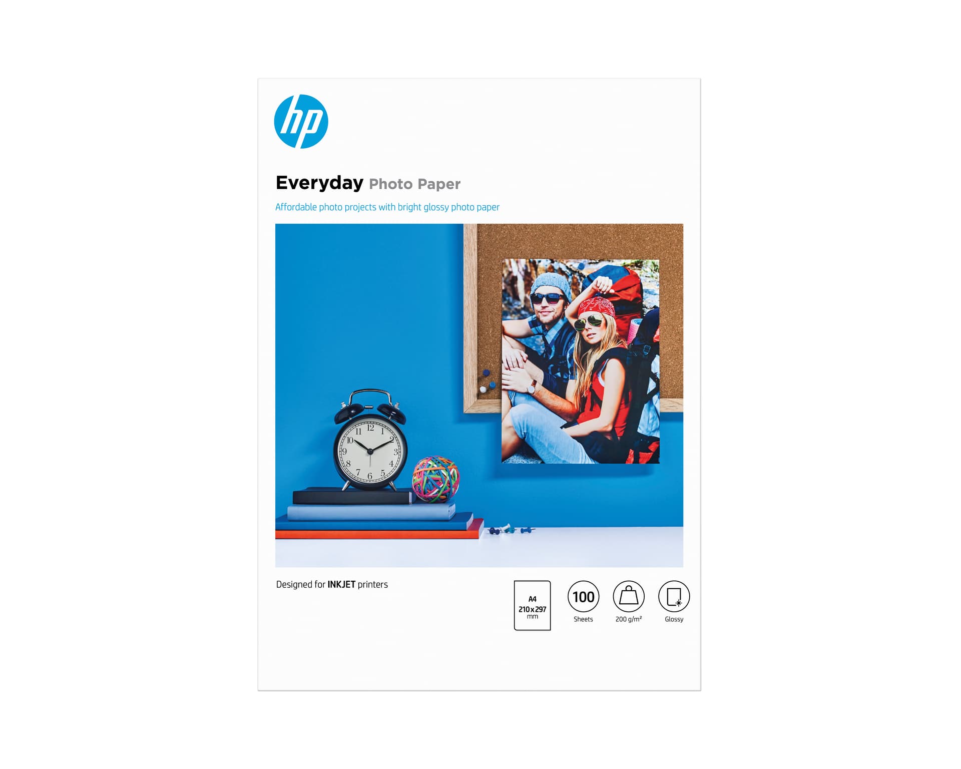 HP Papel de Fotografia Advanced Brilhante, 200 g/m2, A4 (210 x 297 mm), 100 folhas, miniatura 1