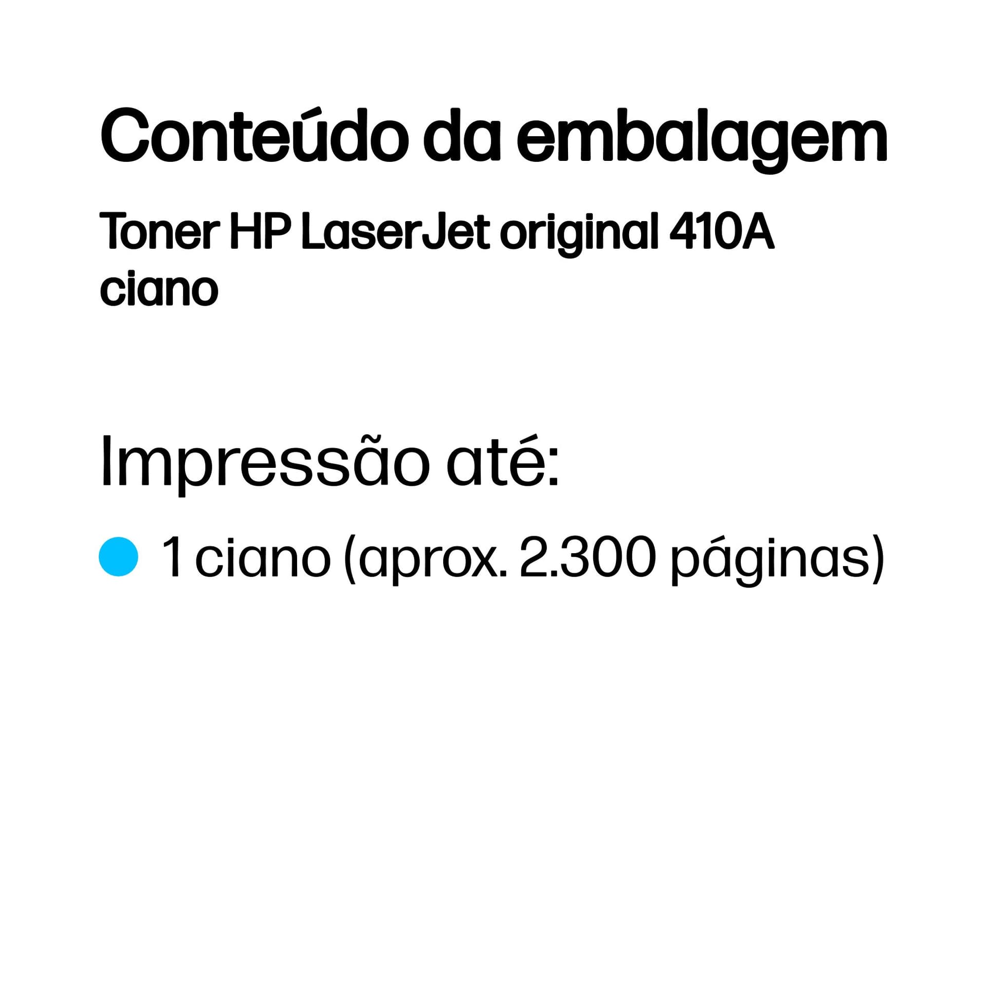 HP Toner LaserJet original 410A ciano — miniatura 3