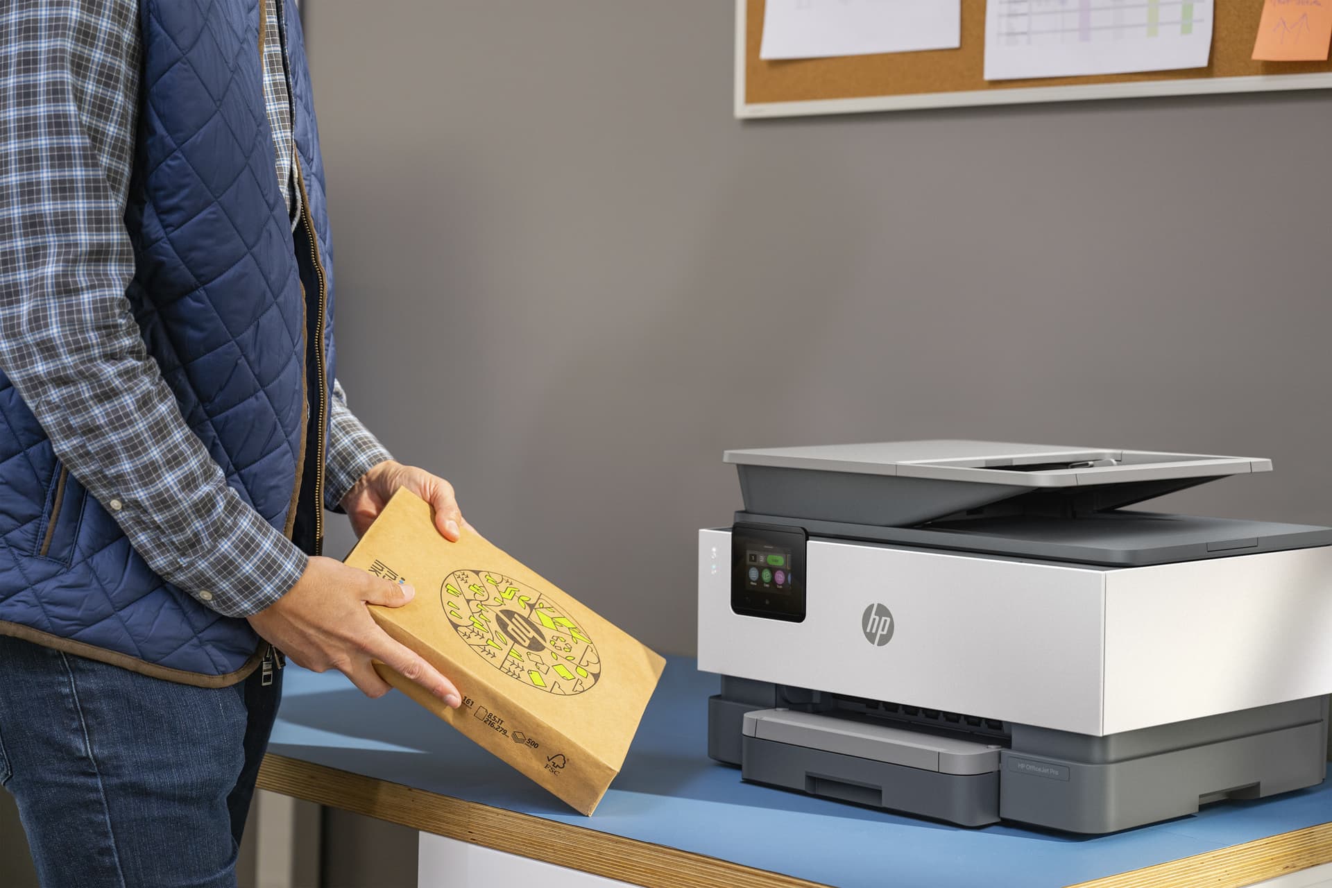 HP OfficeJet Pro 9120b Sem fios All-in-One Cor Impressora, Impressão frente e verso; Copiadora, scanner — miniatura 11