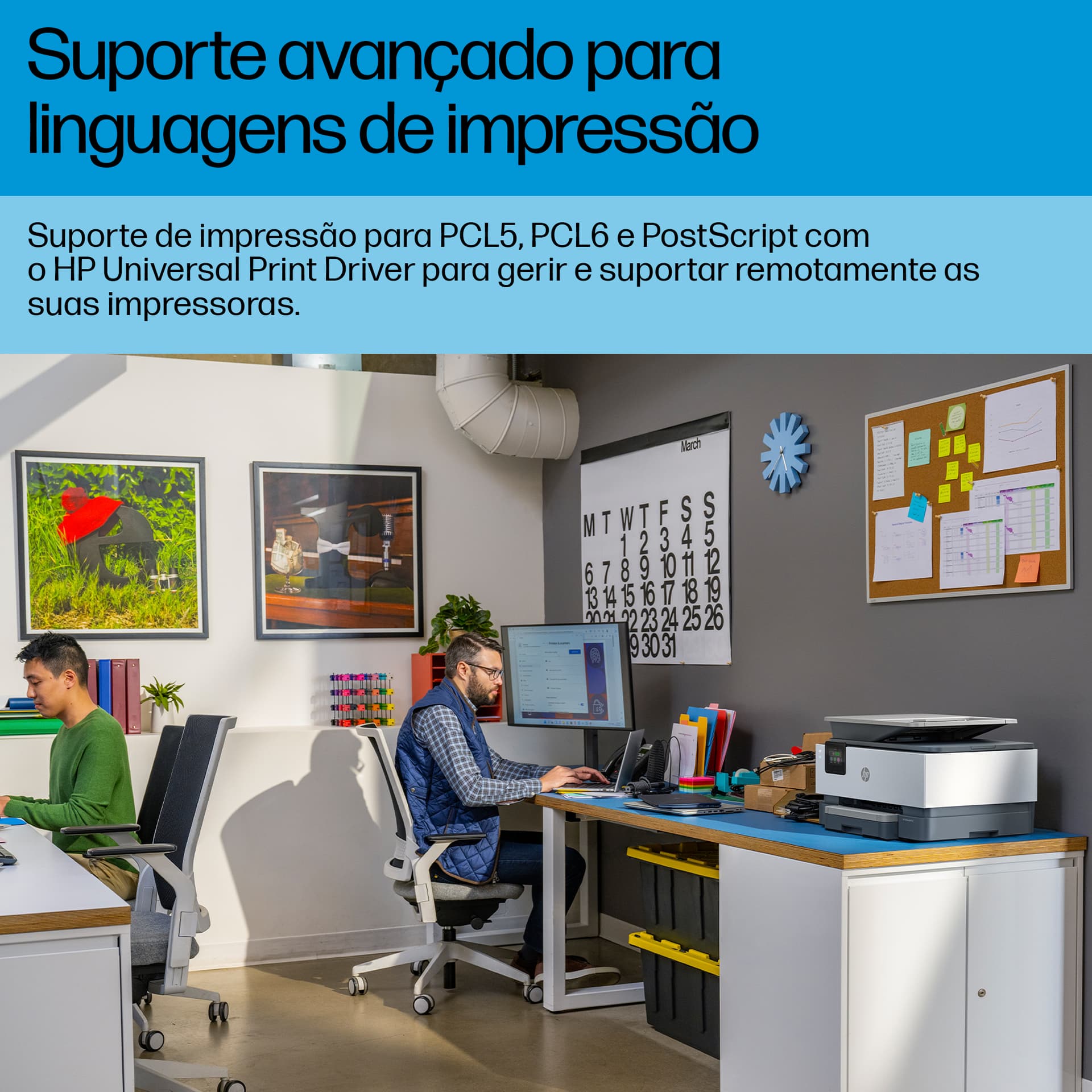 HP OfficeJet Pro 9120b Sem fios All-in-One Cor Impressora, Impressão frente e verso; Copiadora, scanner — miniatura 9
