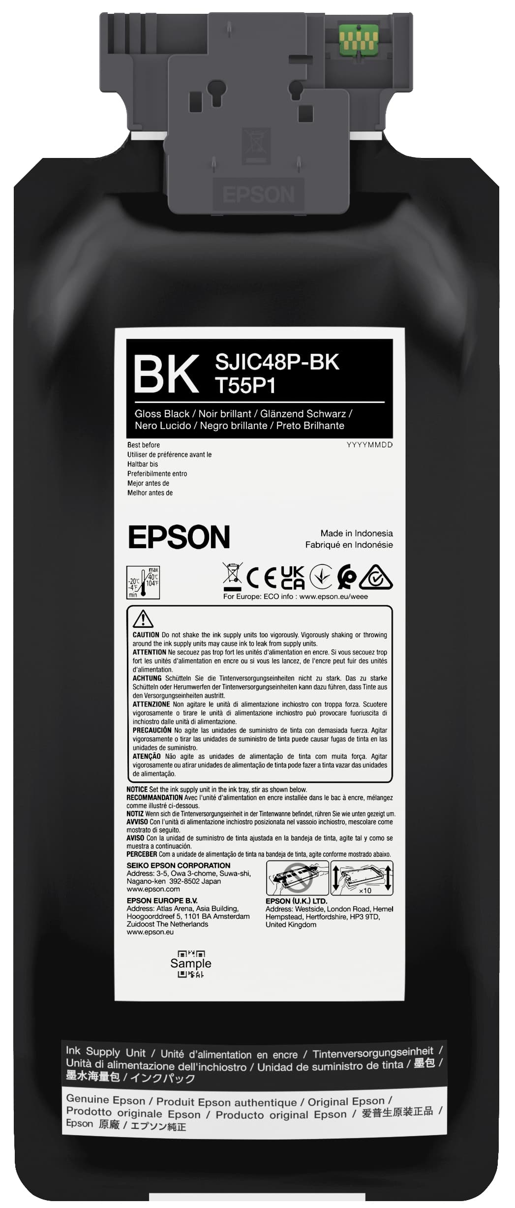 Epson SJIC48P-BK Black ink cartridge for ColorWorks C8000e — miniatura 1