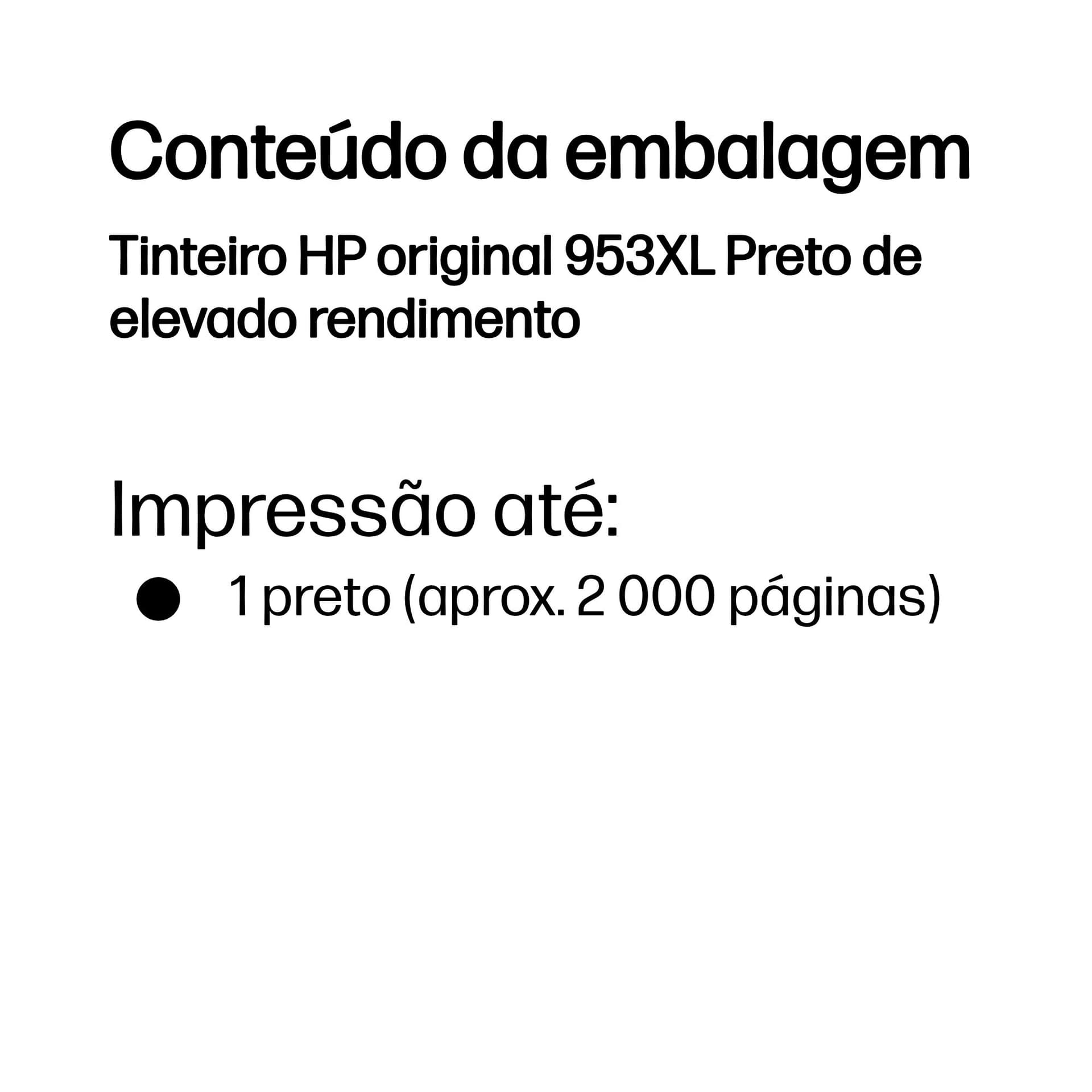 HP Tinteiro original 953XL Preto de elevado rendimento — miniatura 2