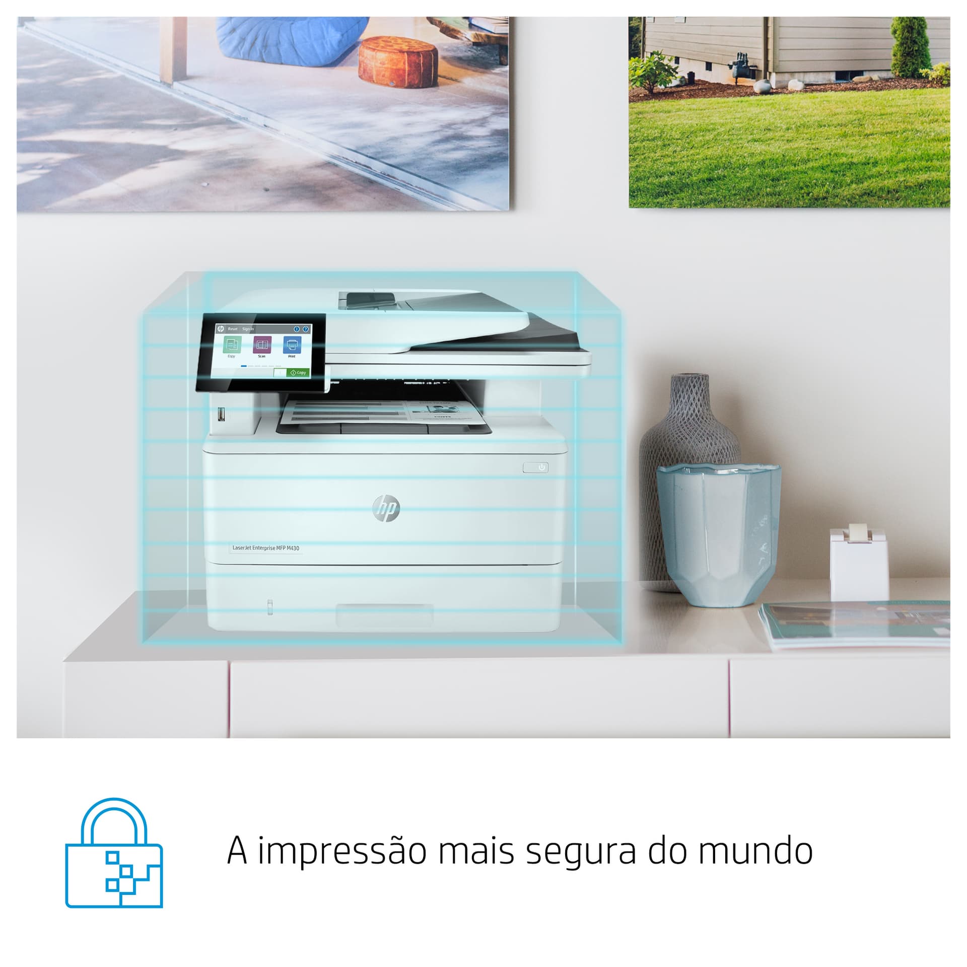 HP LaserJet Enterprise M430f Multifunction Preto e branco Impressora, Apenas Ethernet; Copiadora, Scanner — miniatura 11