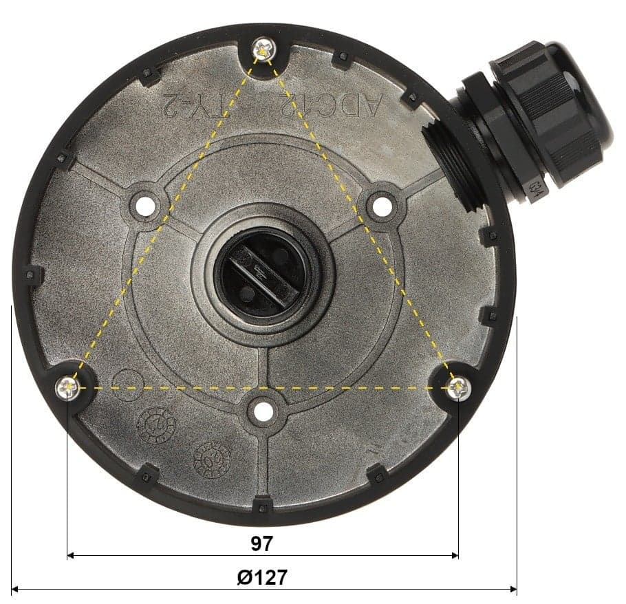 Hikvision DS-1280ZJ-DM8(Black) Junction box, miniatura 2