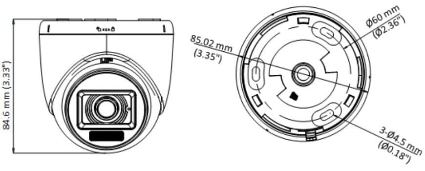 Hikvision DS-2CE76D0T-LPFS(2.8mm) Câmera Turret Fixa de Áudio com Luz Híbrida Inteligente de 2MP, miniatura 4