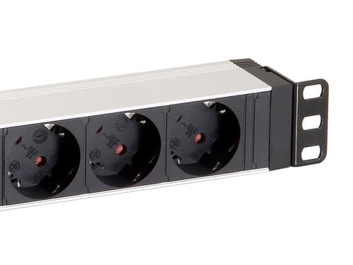 EQUIP REGUA 19" 8 TOMADAS SCHUKO C/INTERRUPTOR CABO 1.8M — miniatura 4