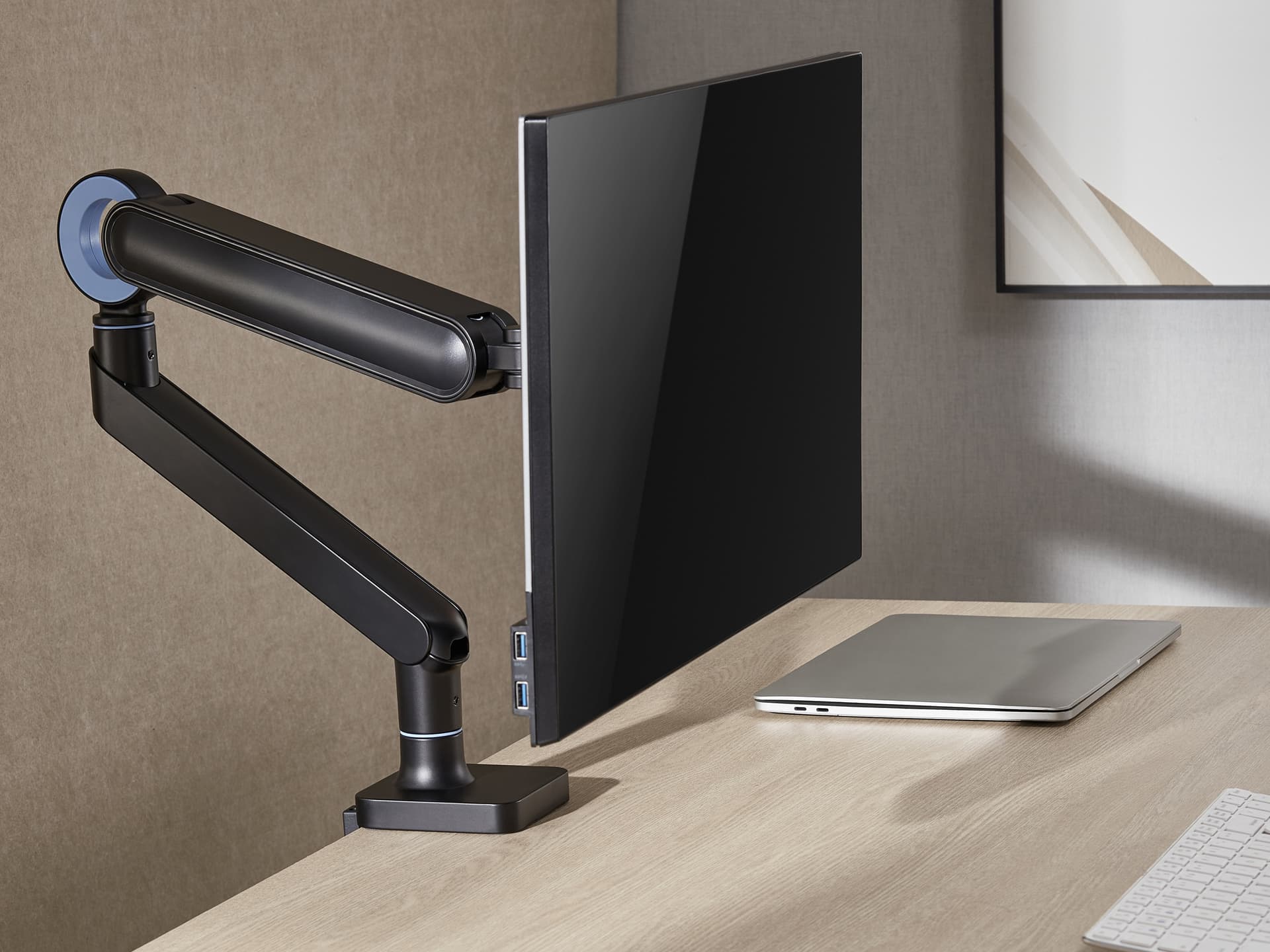 Equip Suporte de montagem de secretária para monitor Premium 17“-35”, preto — miniatura 8