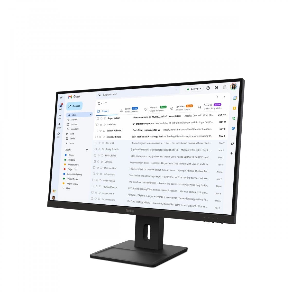 ThinkVision E27-40 27 inch Monitor — miniatura 3