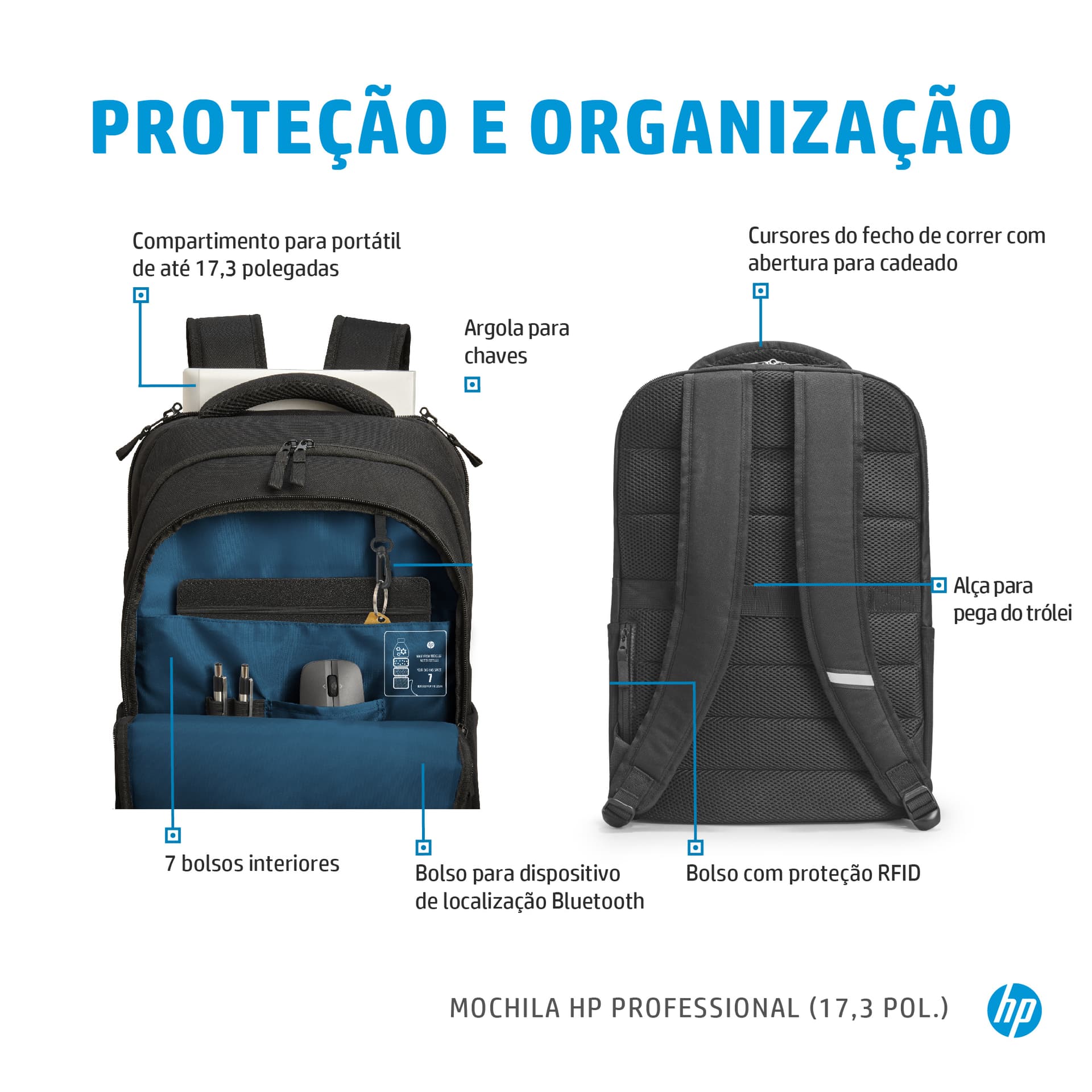 HP Mochila Professional (17,3 pol.), miniatura 7