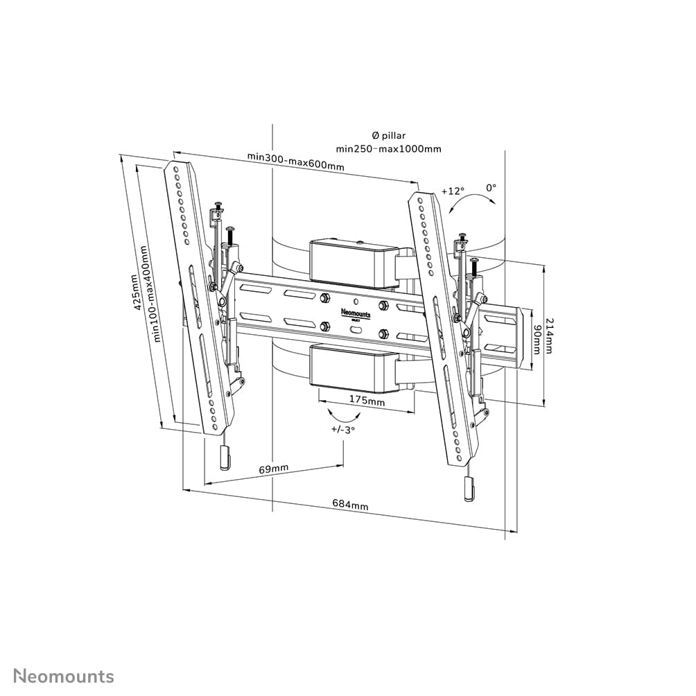Neomounts WL35S-910BL16, miniatura 16