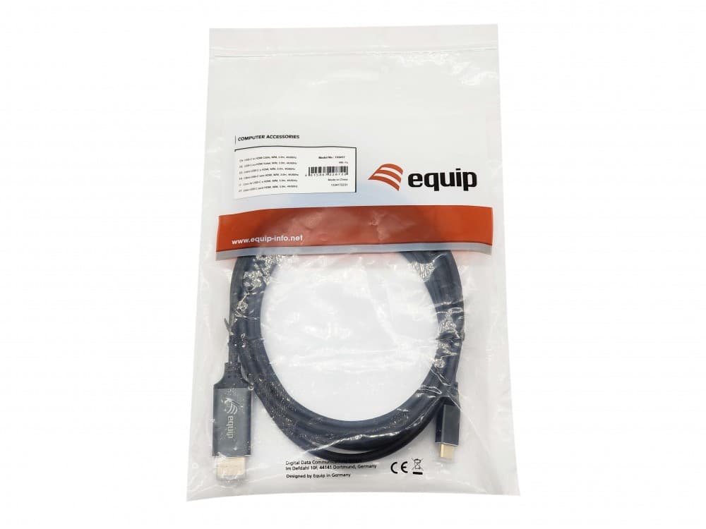 EQUIP CABO USB-C TO HDMI M/M 4K/60HZ ALUMINUM SHELL 3.0MT — miniatura 4