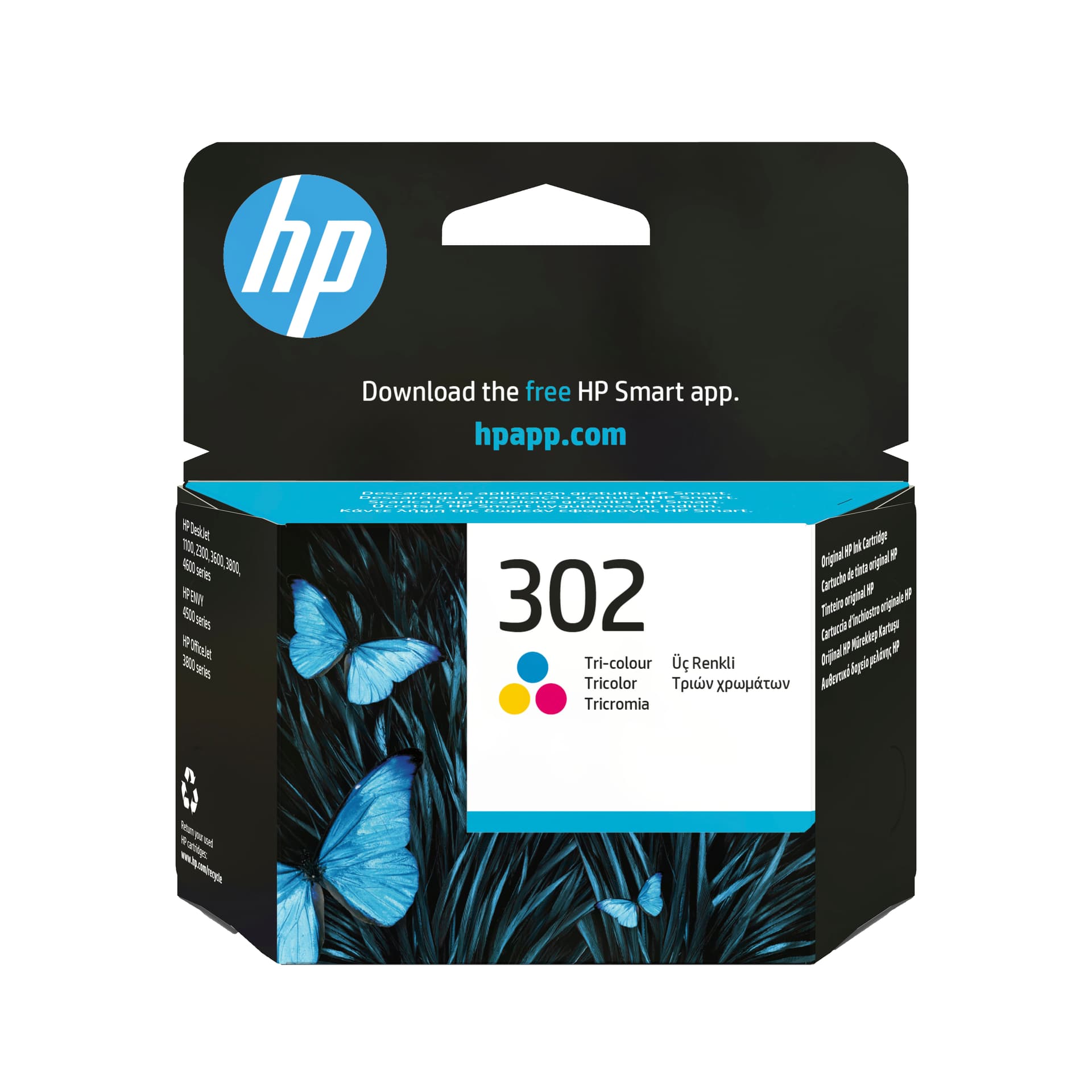 HP Tinteiro original 302 Tricolor, miniatura 1