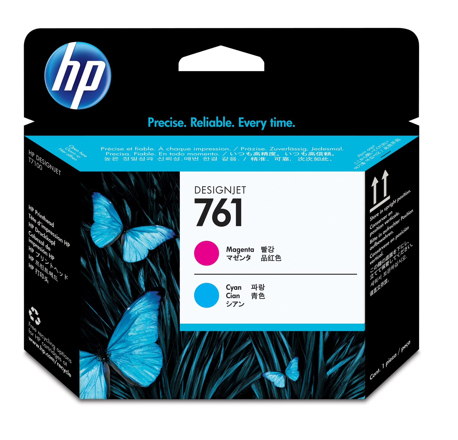 HP Cabeça de impressão Designjet 761 Magenta/Ciano, miniatura 1