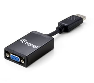 EQUIP ADAPTADOR DISPLAYPORT VGA M/F PRETO — miniatura 2