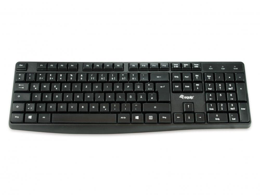 EQUIP LIFE TECLADO STANDARD 105 TECLAS USB BLACK — miniatura 1