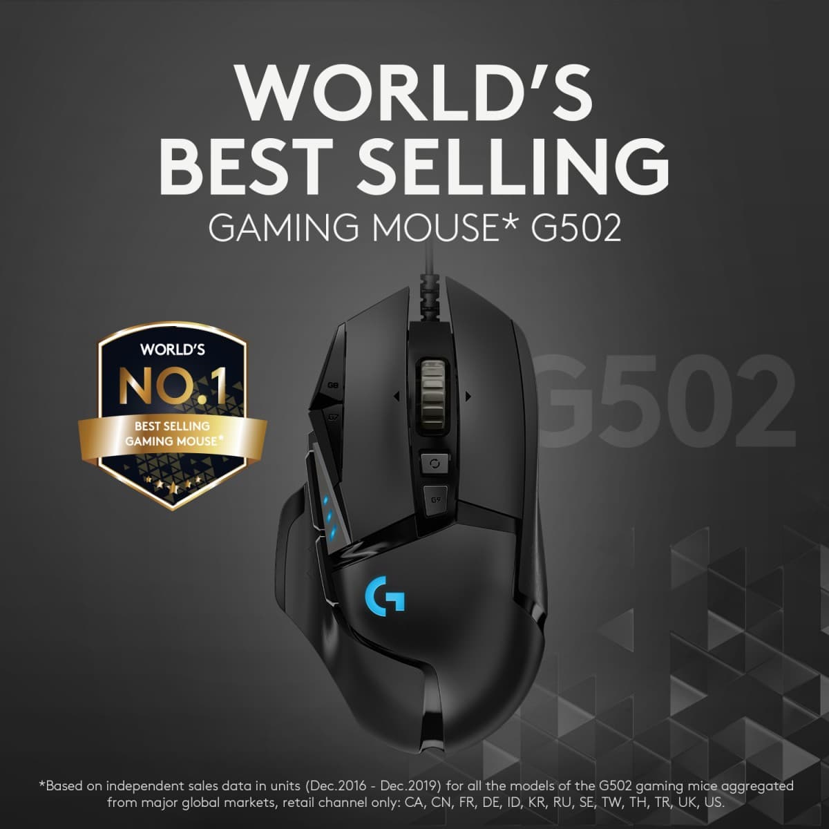 Logitech Gaming Mouse G502 (Hero) - Rato - óptico - 11 botões - com cabo - USB — miniatura 10
