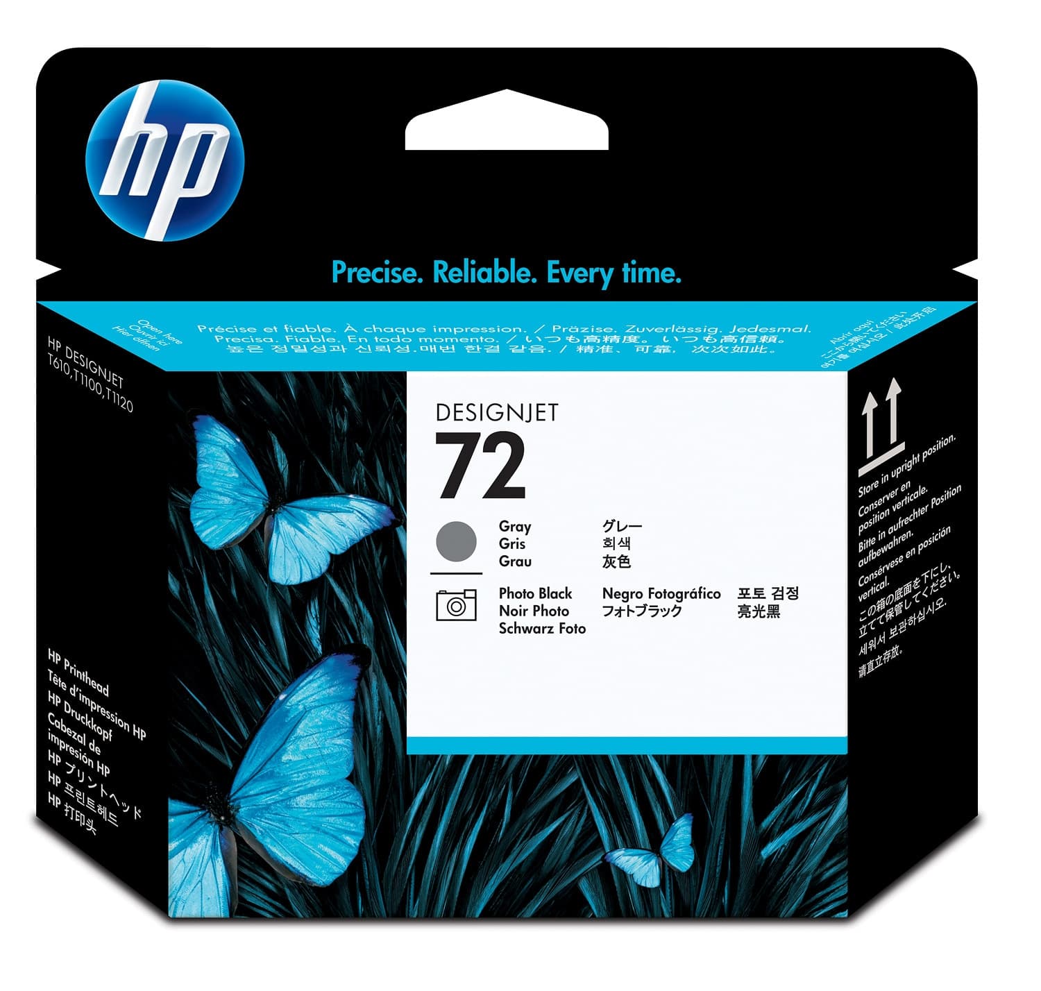 HP Cabeça de impressão DesignJet 72 Preto Fotográfico e Cinzento, miniatura 1