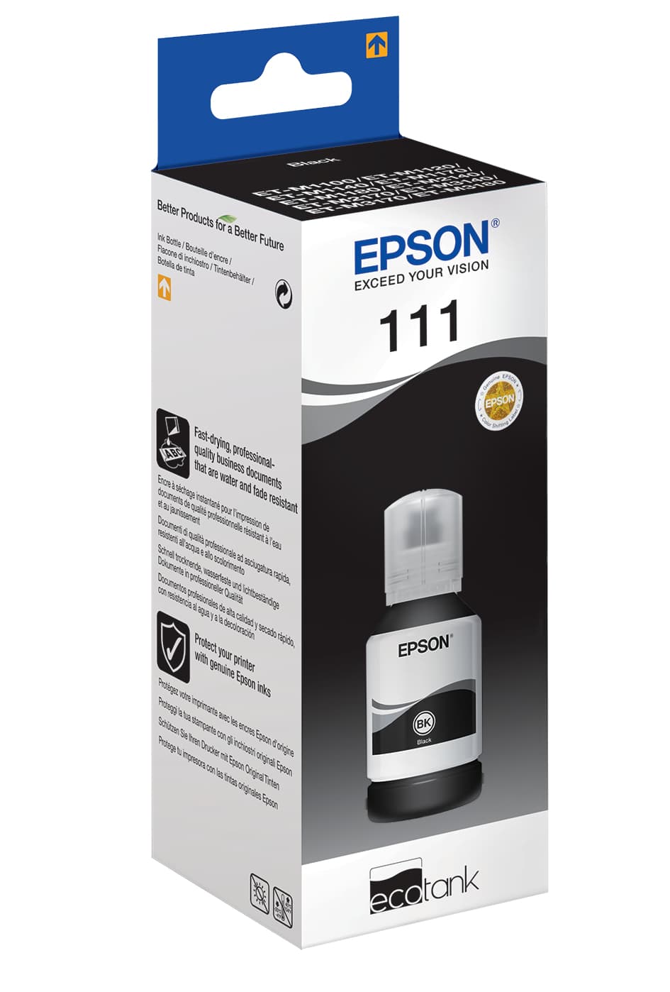 Epson Garrafa de tinta Preto Pigmentado EcoTank 111 — miniatura 7