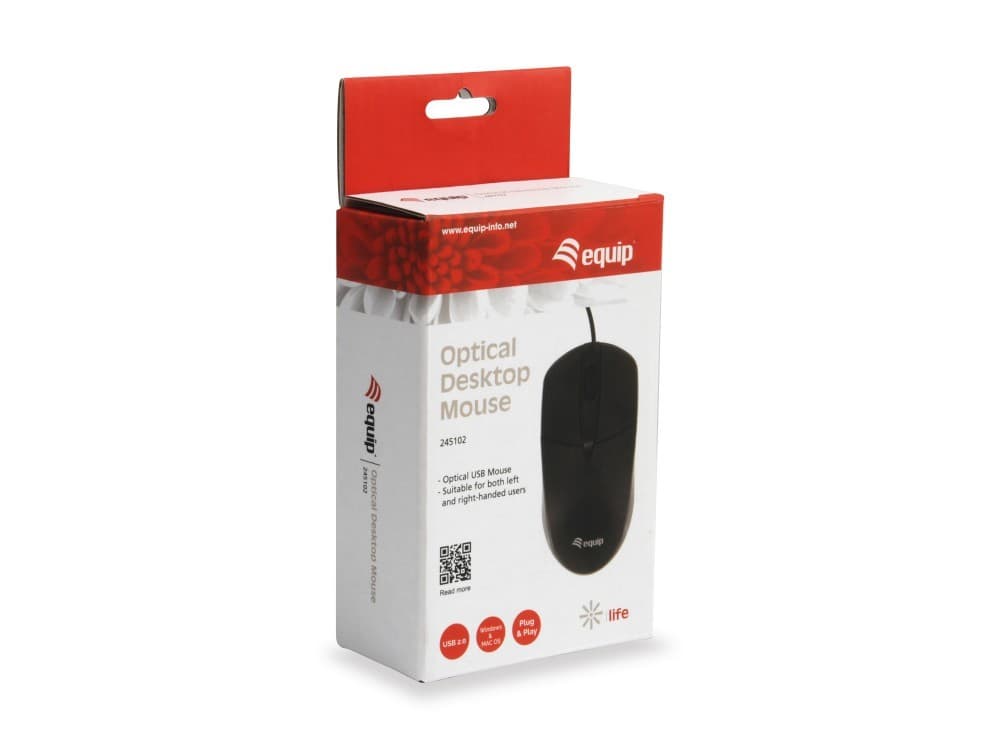 EQUIP LIFE RATO OPTICO USB BLACK 1000DPI — miniatura 4