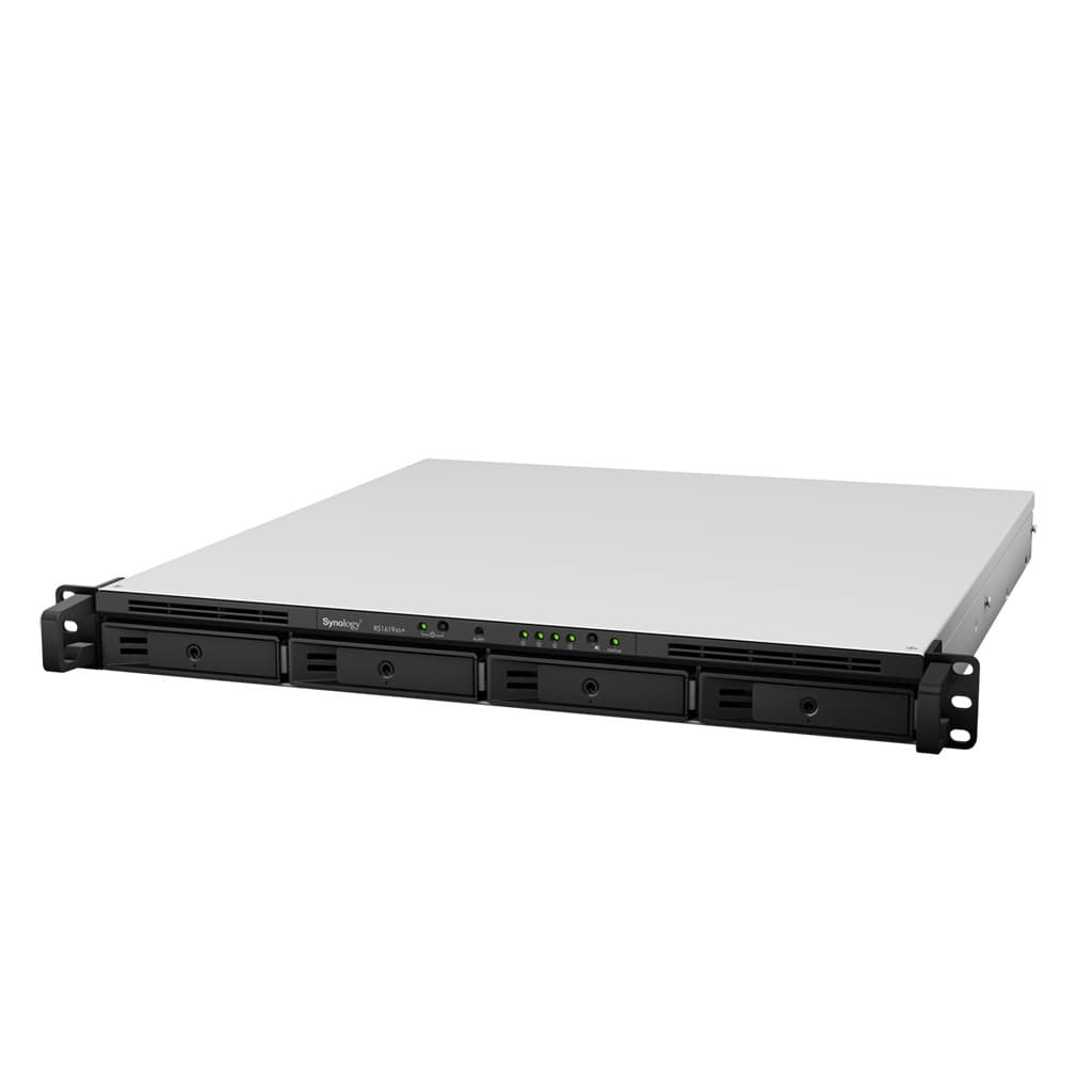 Synology RackStation RS1619xs+ - Servidor NAS - 4 baias - montável em bastidor - SATA 6Gb/s - RAID (expansão de disco rígido) 0, 1, 5, 6, 10, JBOD, RAID F1 - RAM 8 GB - Gigabit Ethernet - iSCSI assistência - 1U — miniatura 2