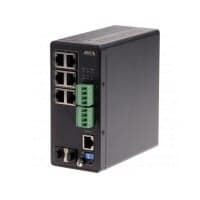 Axis T8504-R - Interruptor - Administrado - 4 x 10/100/1000 (PoE+) + 2 x conjunto Gigabit Ethernet/Gigabit SFP - desktop, montável em trilho - PoE++ (240 W) - alimentação DC - para AXIS A1610, C1410, D3110, M3215, P1385, Q3538, W400, Camera Station S, miniatura 2