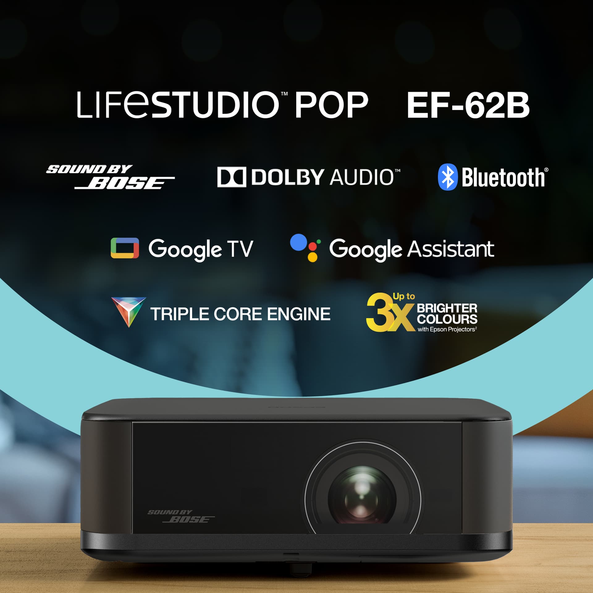 Epson Lifestudio Pop Plus — EF-62B preto metalizado, miniatura 1