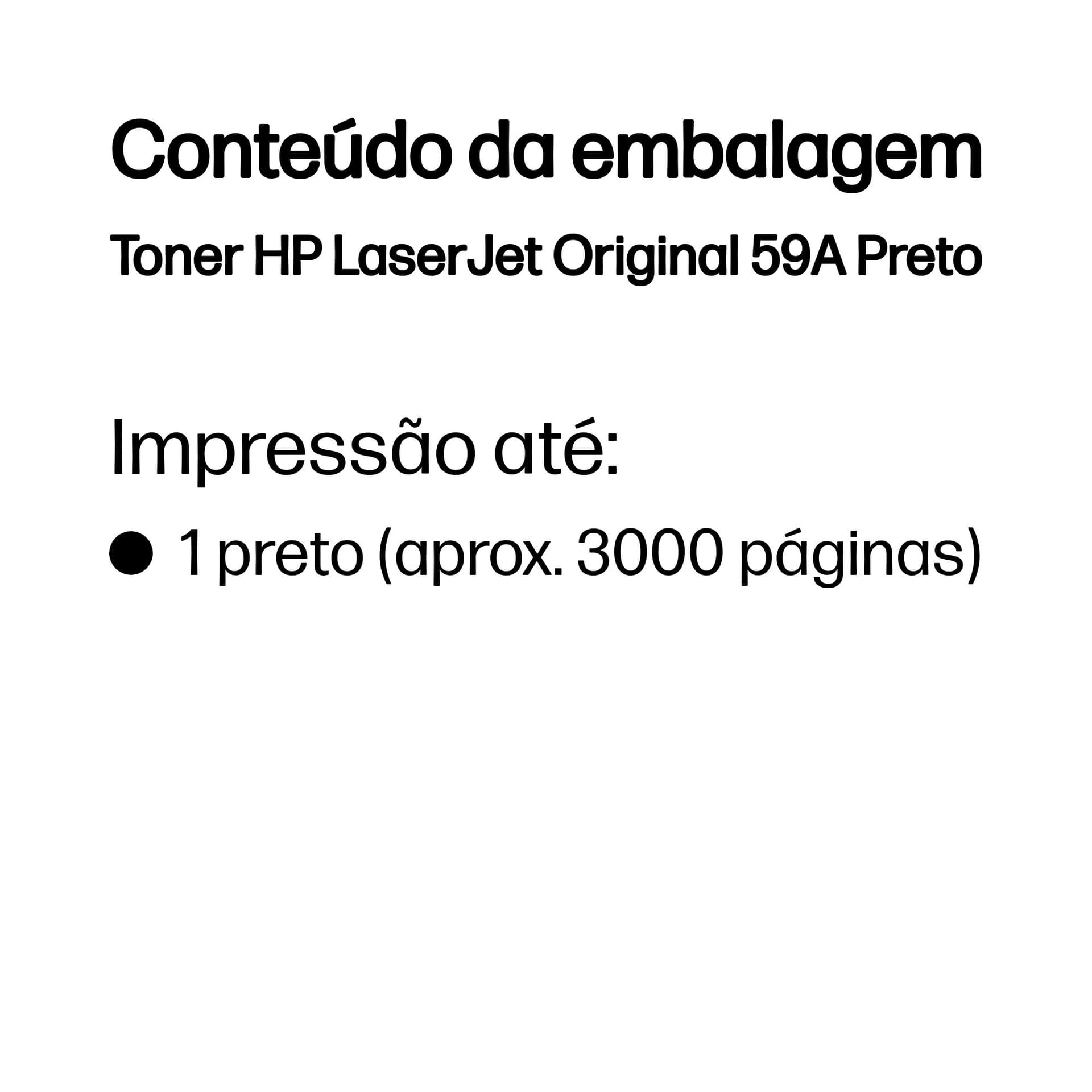 HP Toner LaserJet Original 59A Preto — miniatura 2