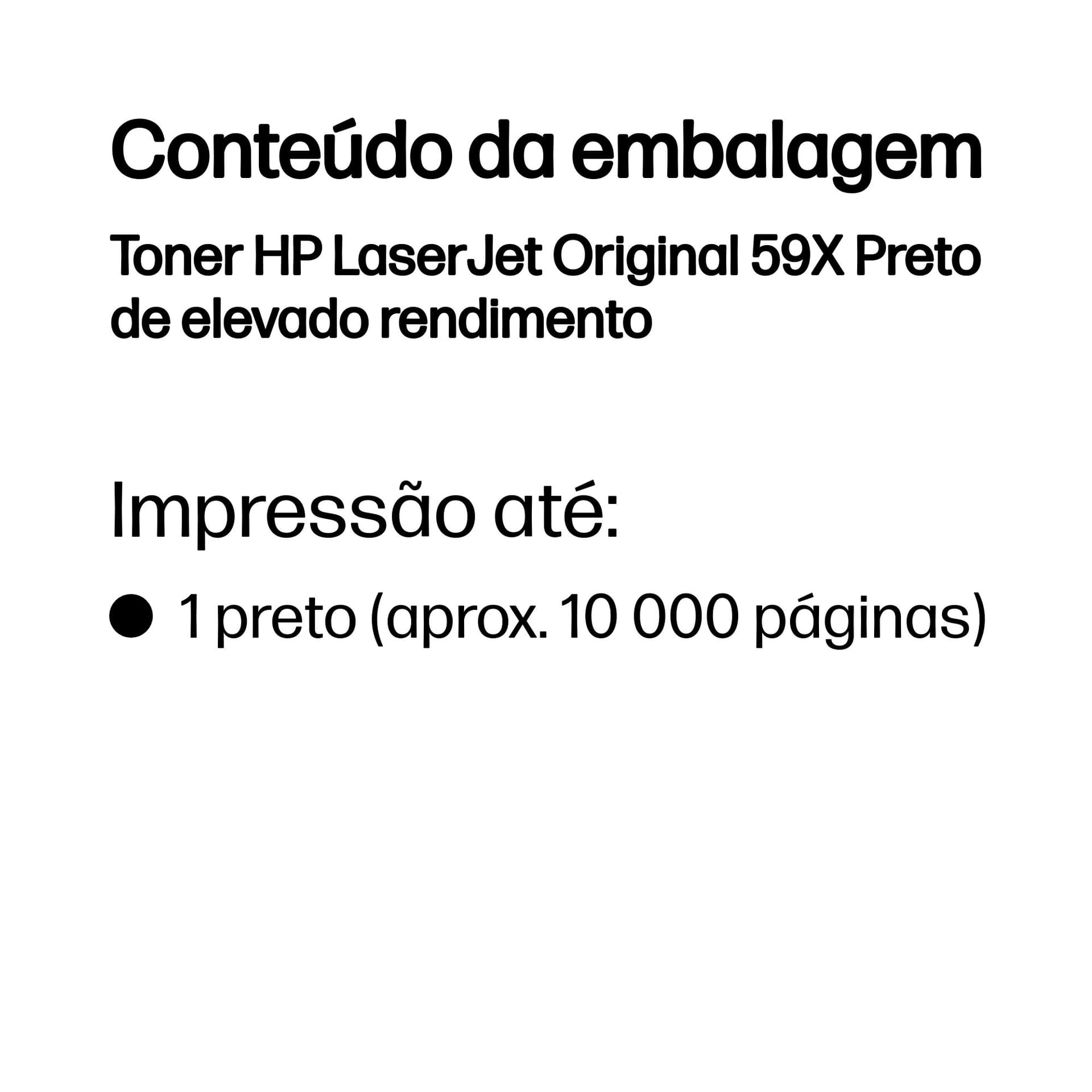 HP Toner LaserJet Original 59X Preto de elevado rendimento — miniatura 3