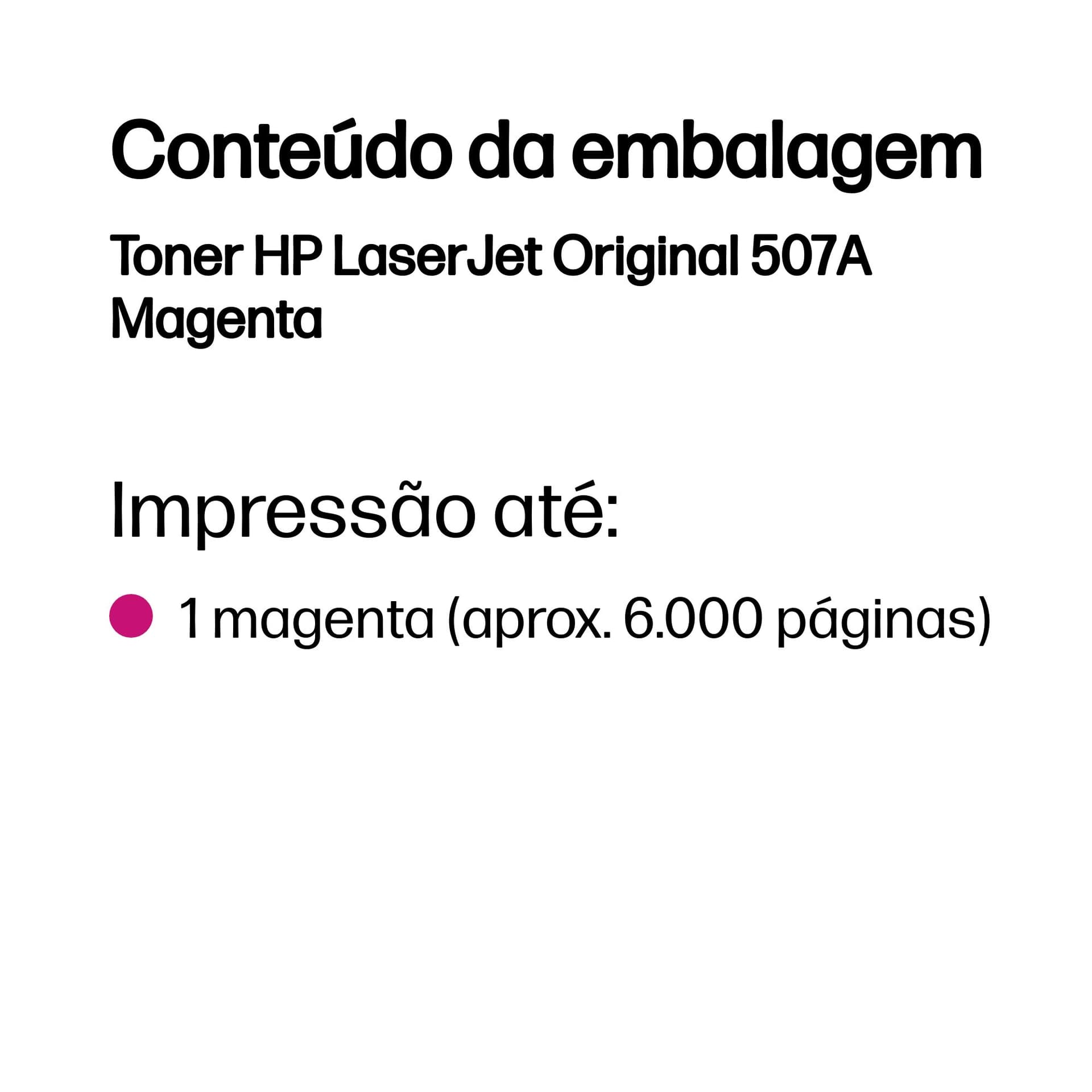 HP Toner LaserJet Original 507A Magenta, miniatura 3
