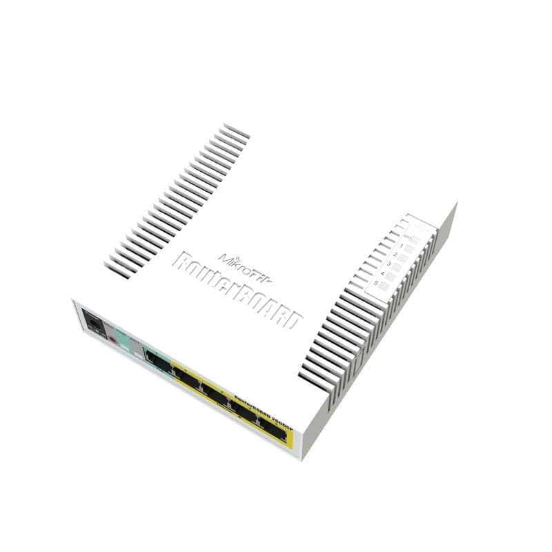 Mikrotik CSS106-1G-4P-1S Network Switch Gigabit Ethernet (10/100/1000) Power over Ethernet (PoE) White (CSS106-1G-4P-1S), miniatura 1