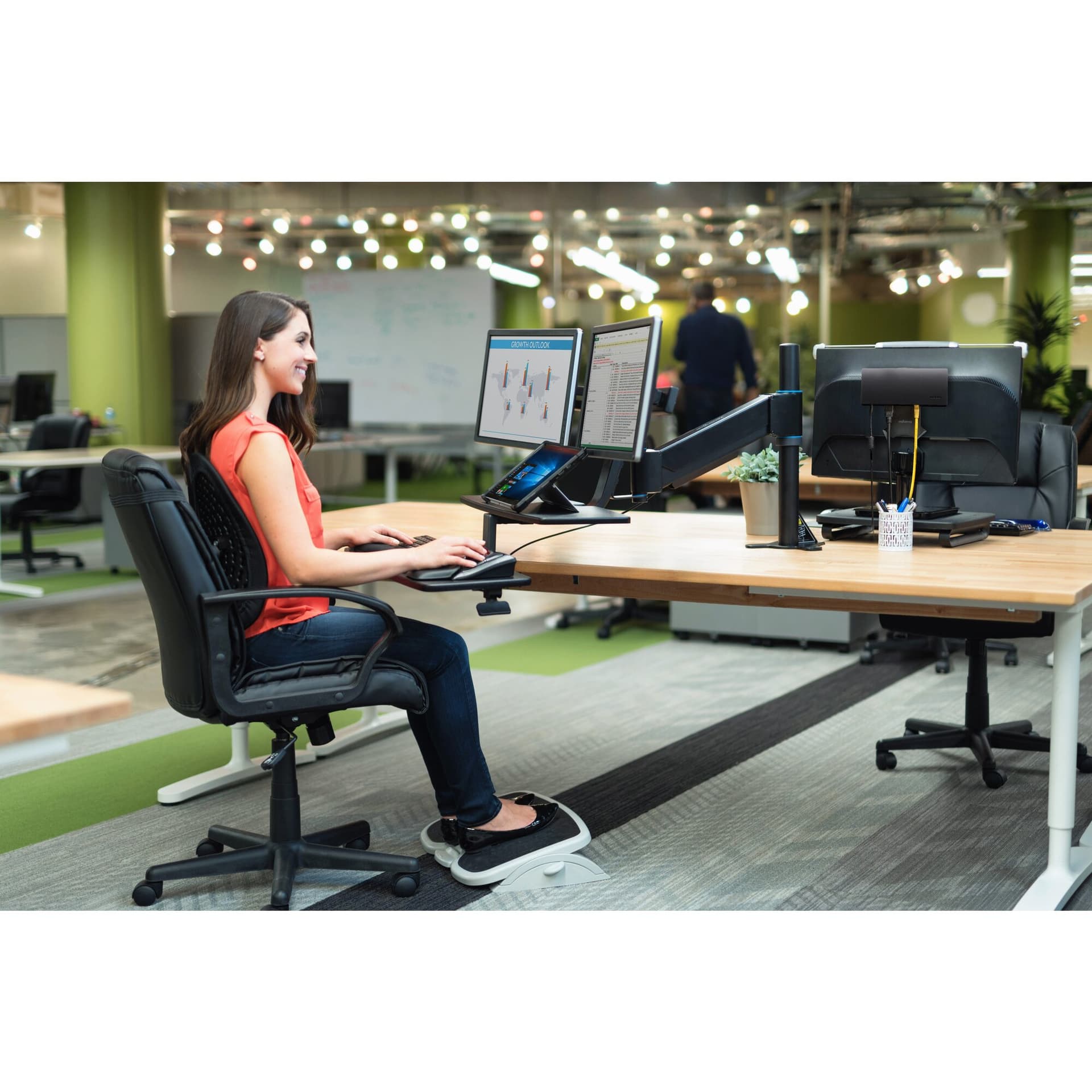 Kensington SmartFit Apoio para pés com inclinação/altura ajustável — miniatura 3