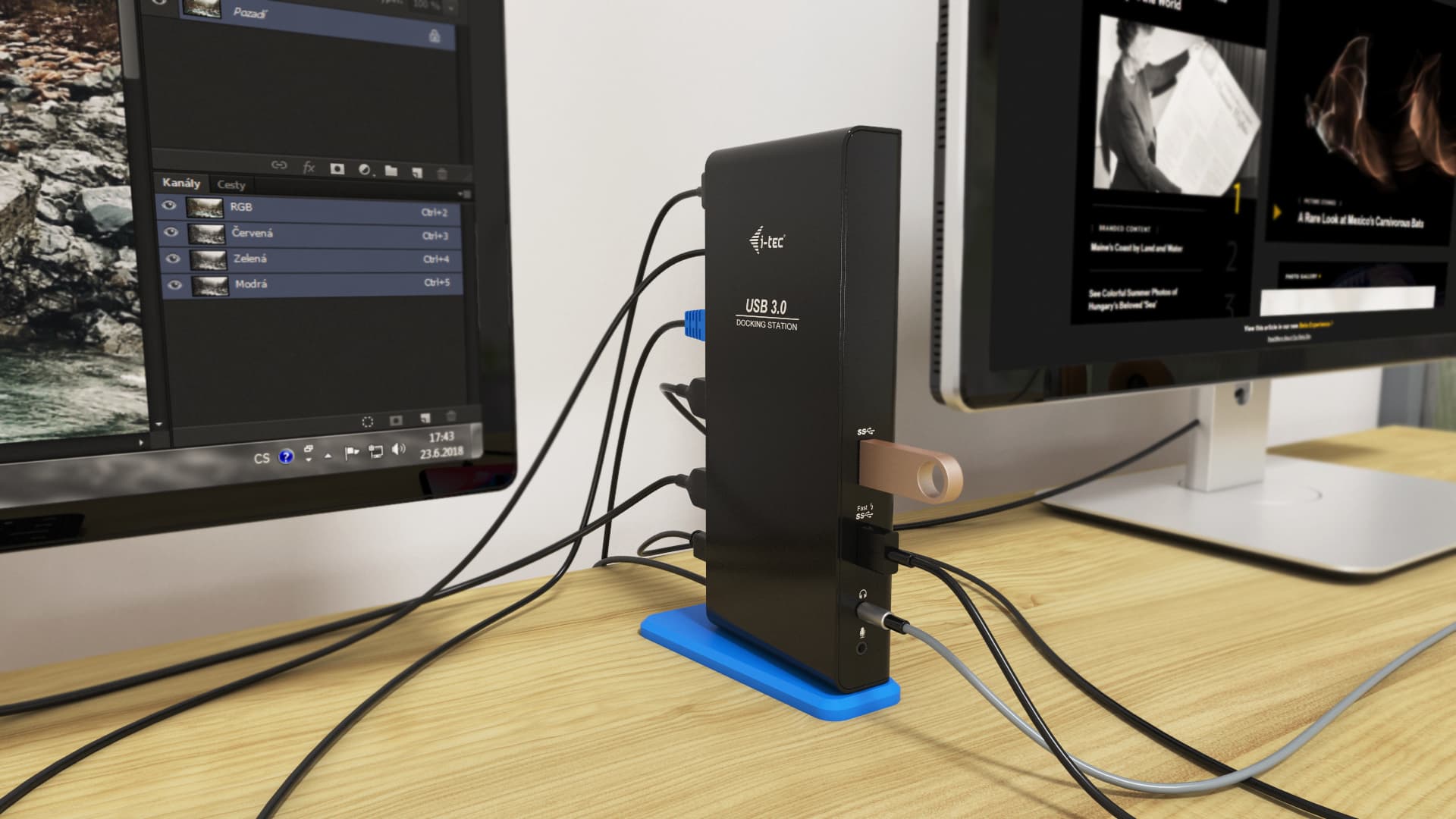 i-tec U3DUALHDMIDOCK, miniatura 8