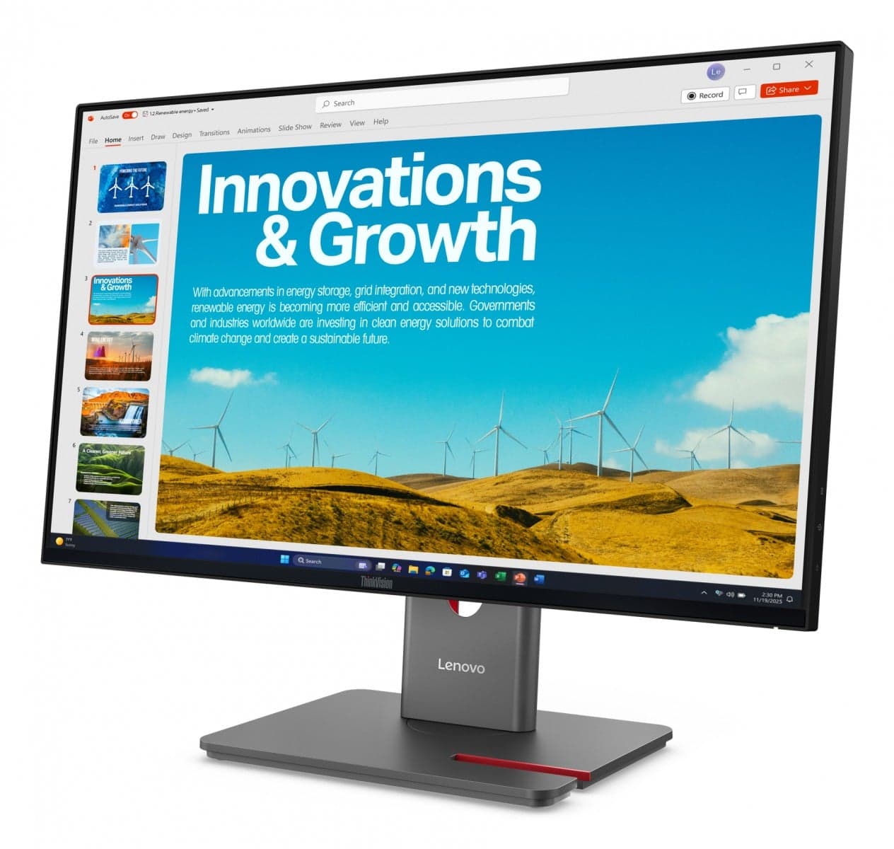 Lenovo ThinkVision P24QD-40 - Monitor LED - 24" (23.8" visível) - 2560 x 1440 QHD @ 120 Hz - IPS - 300 cd/m² - 1500:1 - DisplayHDR 10 - 4 ms - HDMI, DisplayPort, USB-C - preto eclipse — miniatura 2