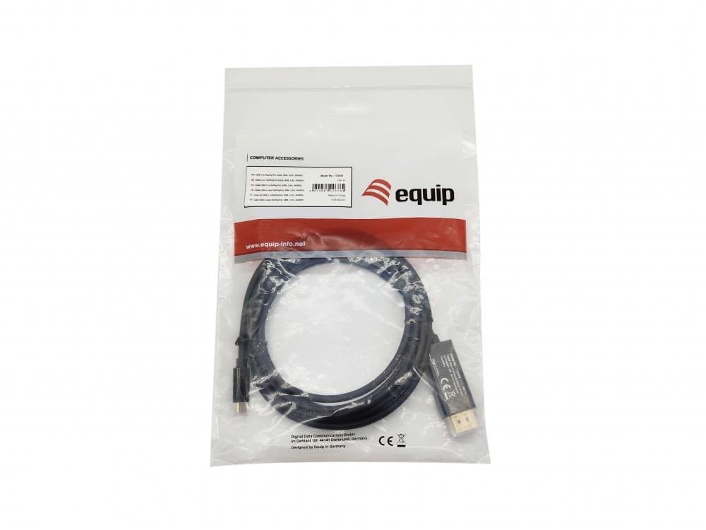 EQUIP CABO USB-C TO DISPLAYPORT M/M 4K/60HZ ABS SHELL 3.0MT — miniatura 4