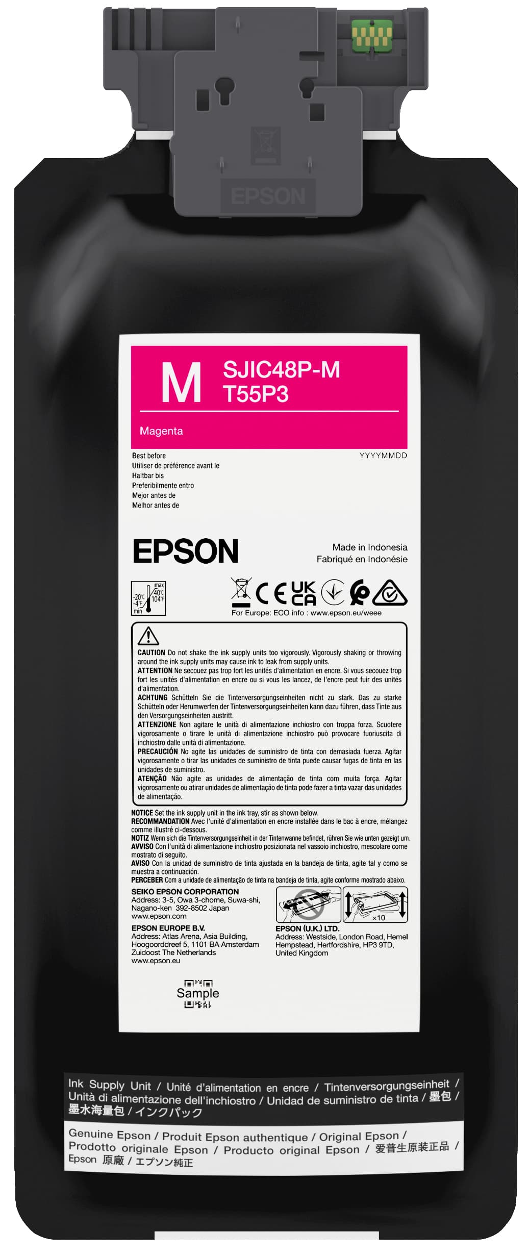 Epson SJIC48P-M Magenta ink cartridge for ColorWorks C8000e — miniatura 1
