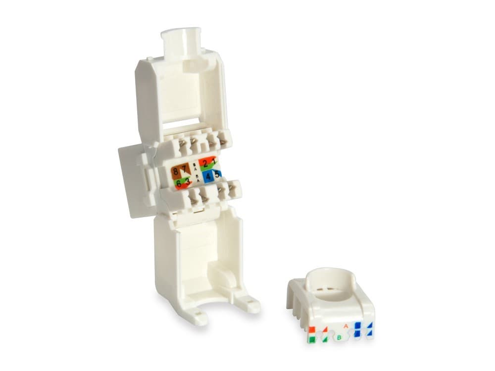 EQUIP ADAPTADOR KEYSTONE JACK CAT6 UTP TOOLFREE SET 8 UNID — miniatura 5