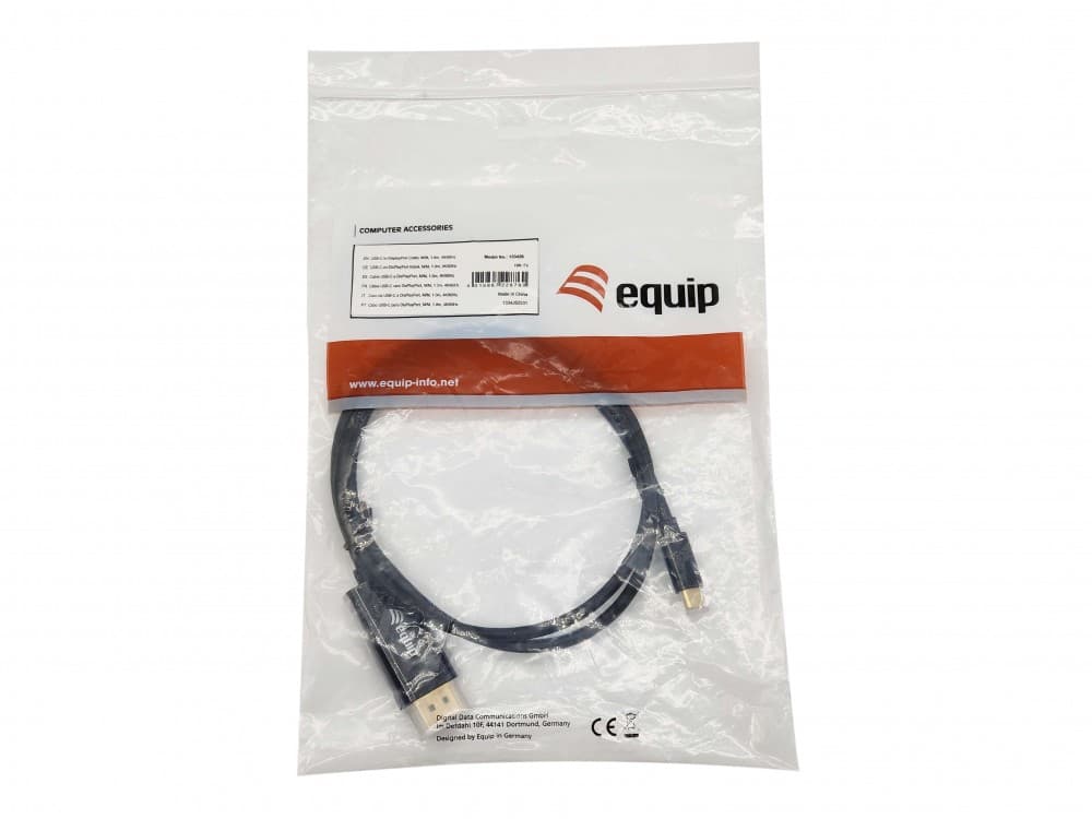 EQUIP CABO USB-C TO DISPLAYPORT M/M 4K/60HZ ABS SHELL 1.0MT — miniatura 4