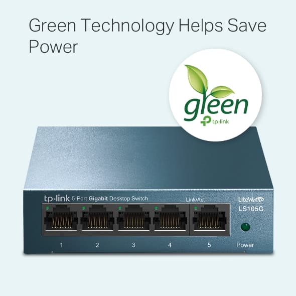 TP-LINK SWITCH LITEWAVE 5-PORT GIGABIT DESKTOP — miniatura 2