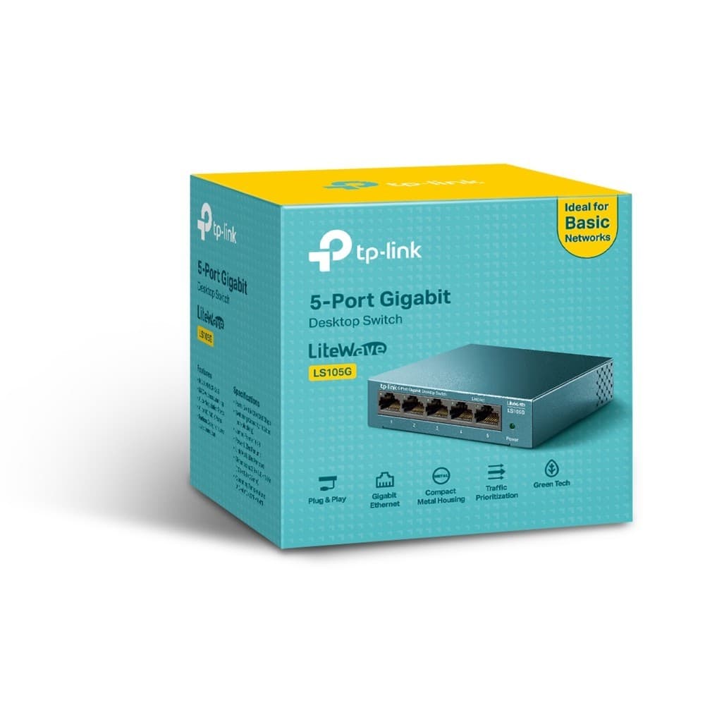 TP-LINK SWITCH LITEWAVE 5-PORT GIGABIT DESKTOP — miniatura 5