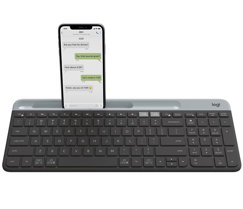Logitech Slim Multi-Device Keyboard K580 — miniatura 1